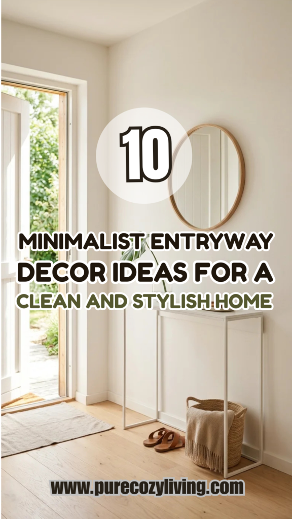 10 Minimalist Entryway Decor Ideas for a Clean and Stylish Home