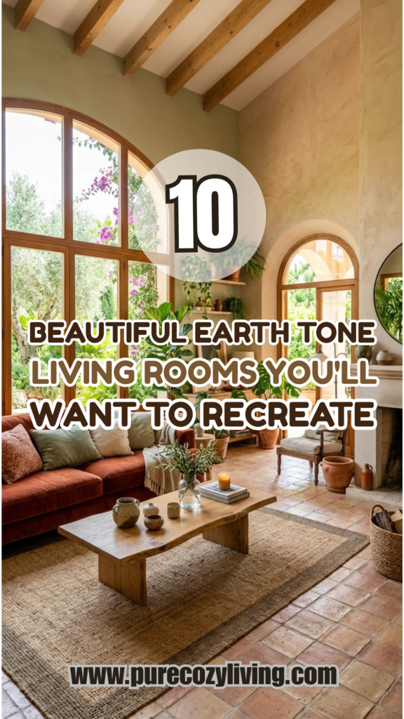 10 Beautiful Earth Tone Living Rooms You’ll Want to Recreate