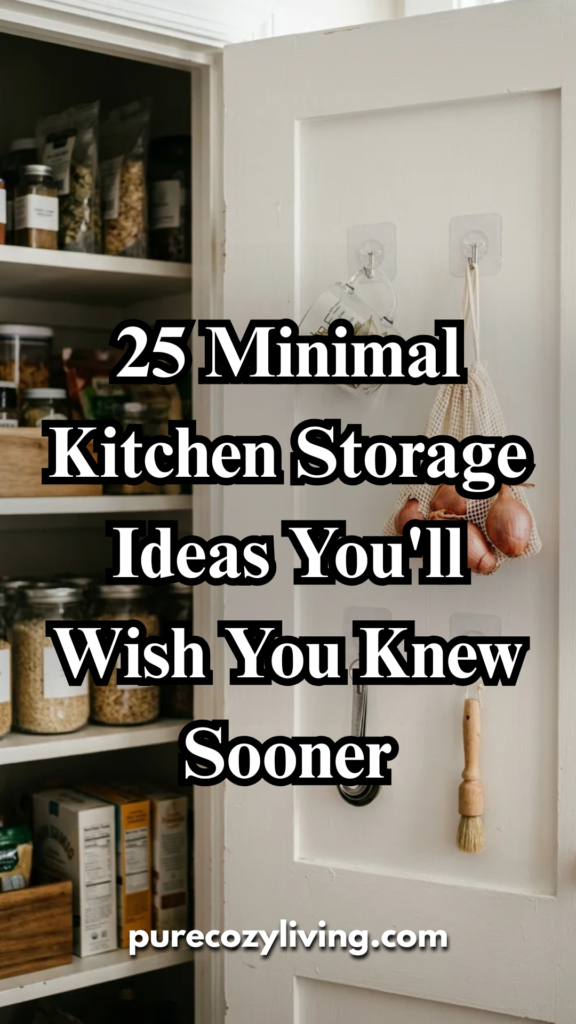 25 Minimal Kitchen Storage Ideas You’ll Wish You Knew Sooner