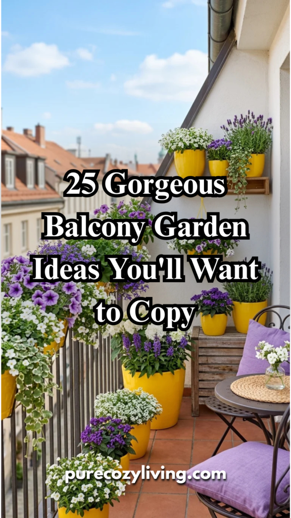 25 Gorgeous Balcony Garden Ideas You’ll Want to Copy