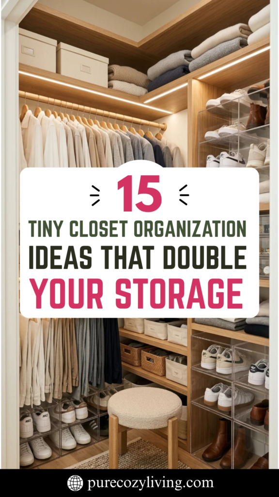 15 Tiny Closet Organization Ideas That Double Your Storage
