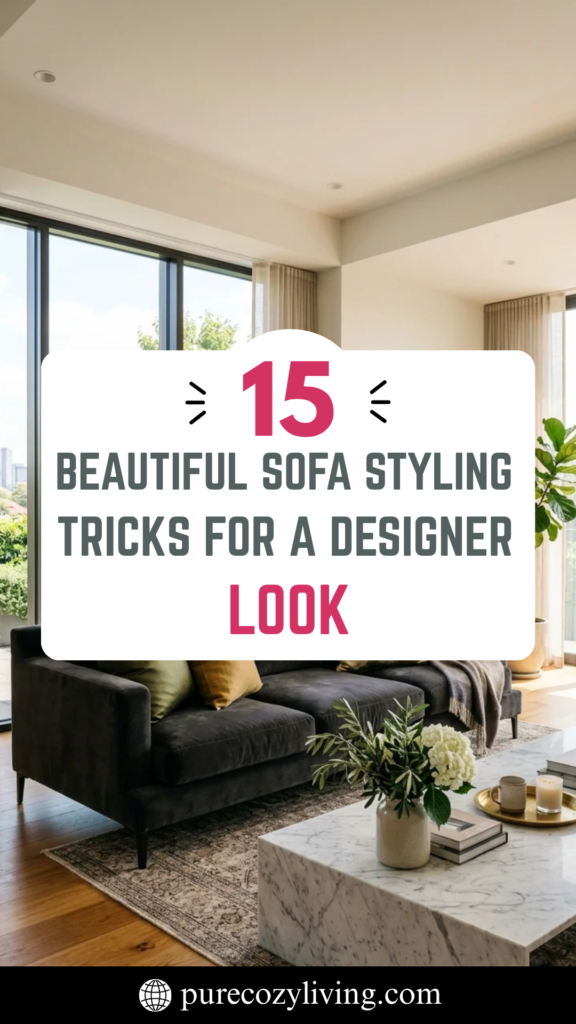 15 Beautiful Sofa Styling Tricks for a Designer Look
