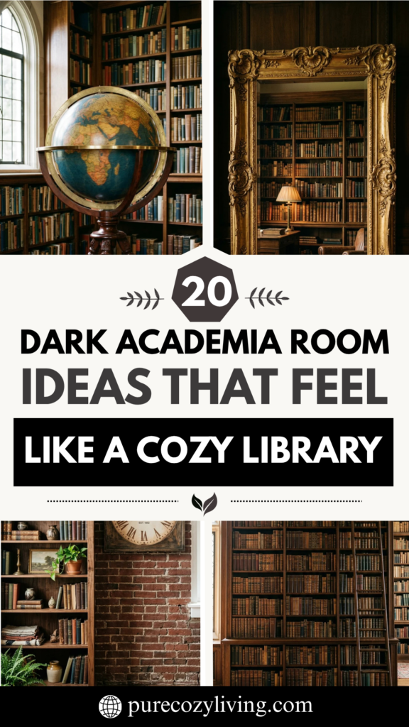 20 Dark Academia Room Ideas That Feel Like a Cozy Library