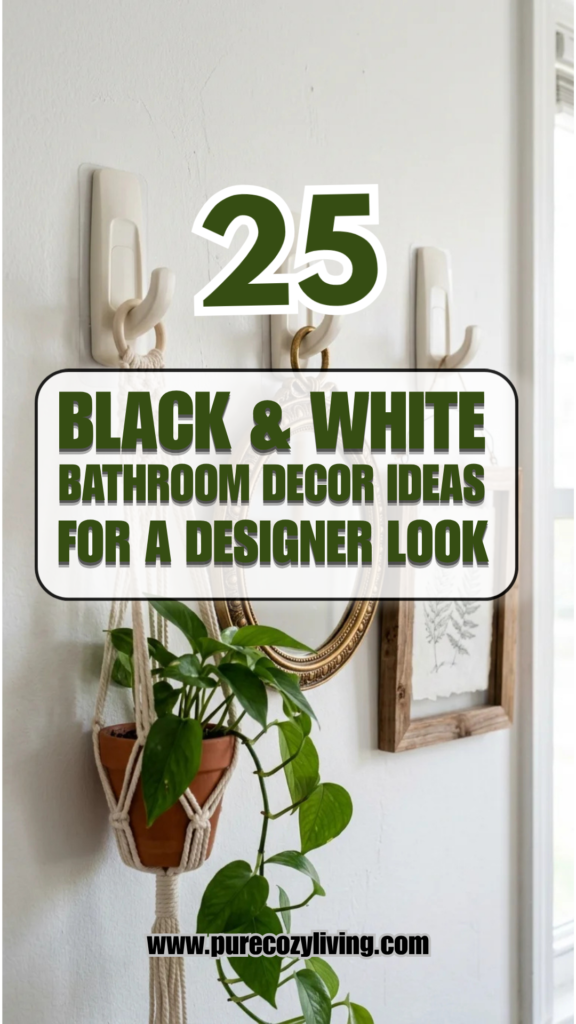 25 Black & White Bathroom Decor Ideas for a Designer Look