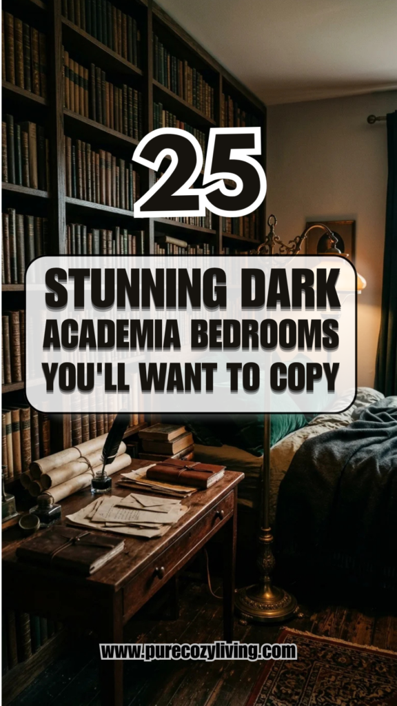 25 Stunning Dark Academia Bedrooms You’ll Want to Copy