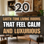 20 Earth Tone Living Rooms That Feel Calm and Luxurious