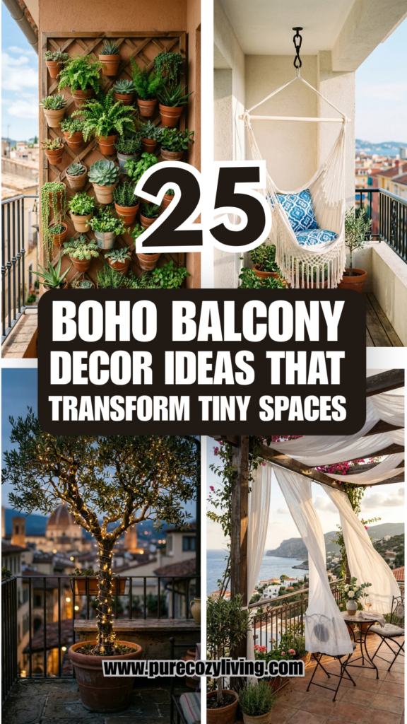 25 Boho Balcony Decor Ideas That Transform Tiny Spaces