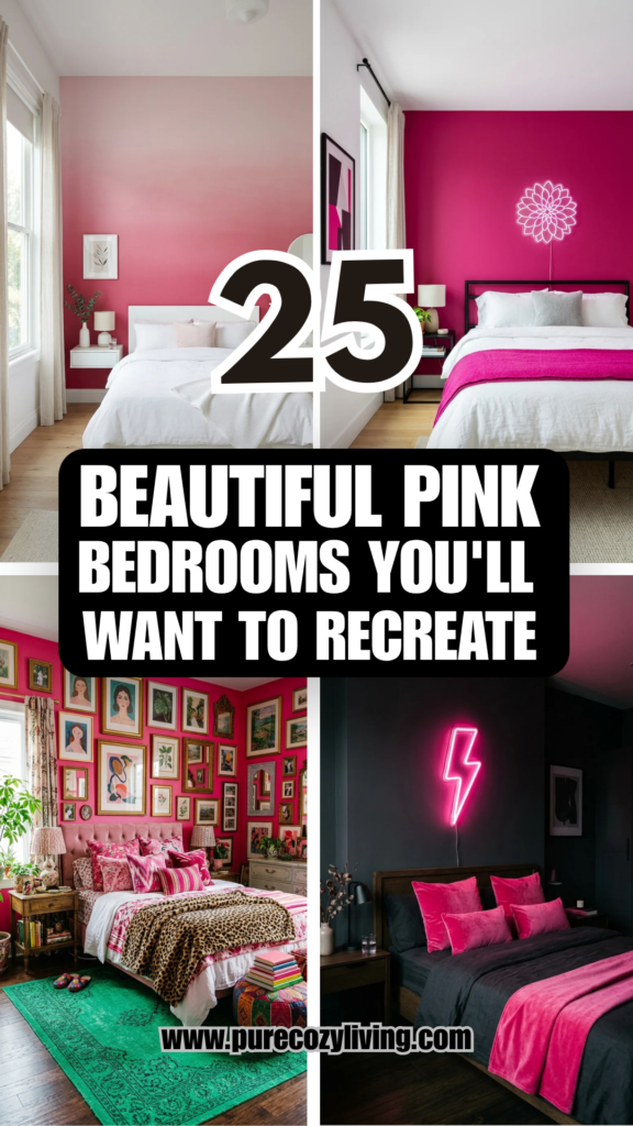 25 Beautiful Pink Bedrooms You’ll Want to Recreate