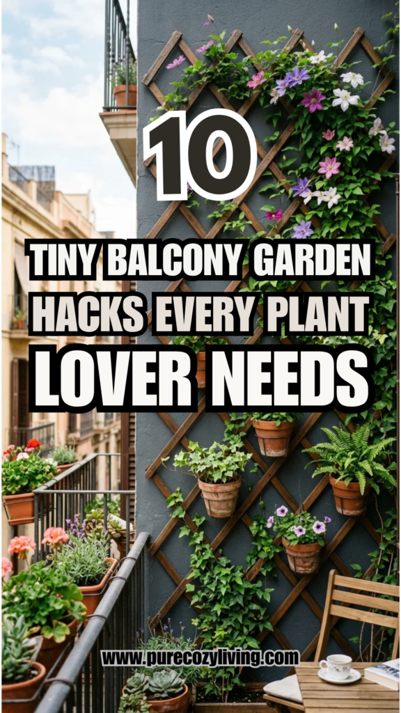 10 Tiny Balcony Garden Hacks Every Plant Lover Needs