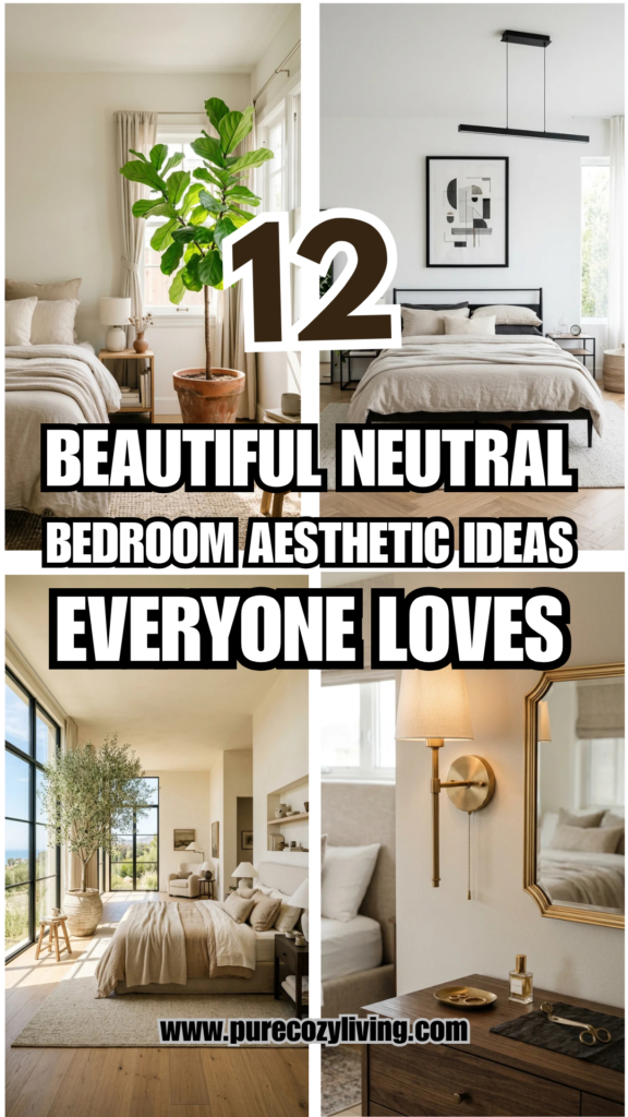 12 Beautiful Neutral Bedroom Aesthetic Ideas Everyone Loves