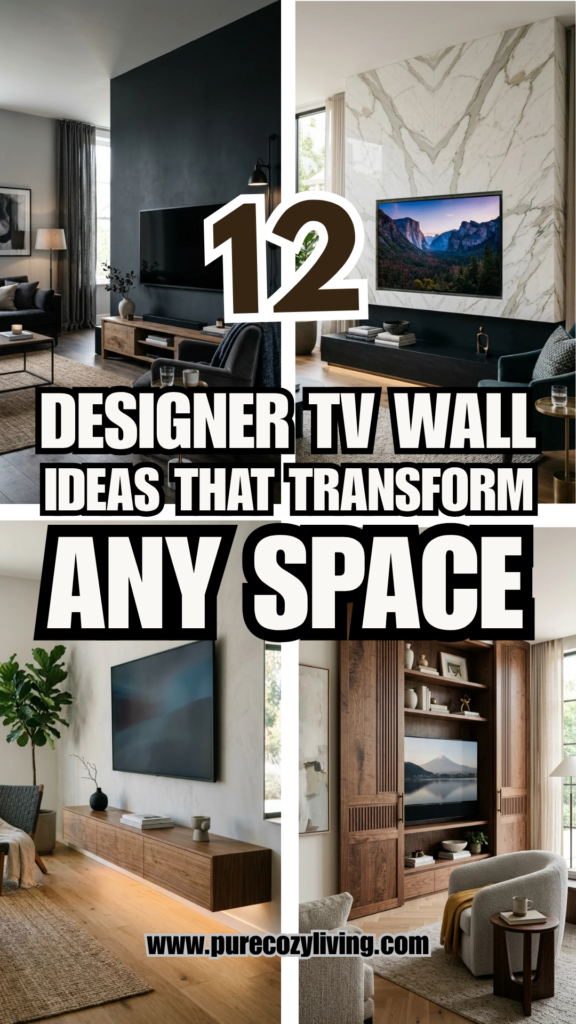 12 Designer TV Wall Ideas That Transform Any Space
