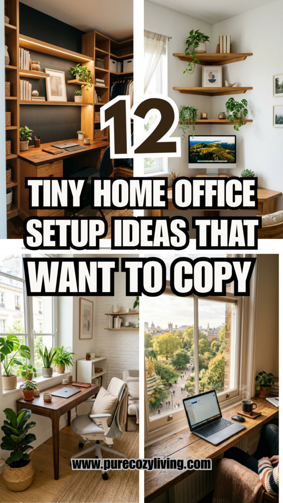 12 Tiny Home Office Setup Ideas That Boost Productivity