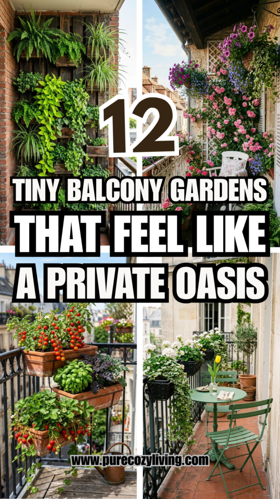 12 Tiny Balcony Gardens That Feel Like a Private Oasis