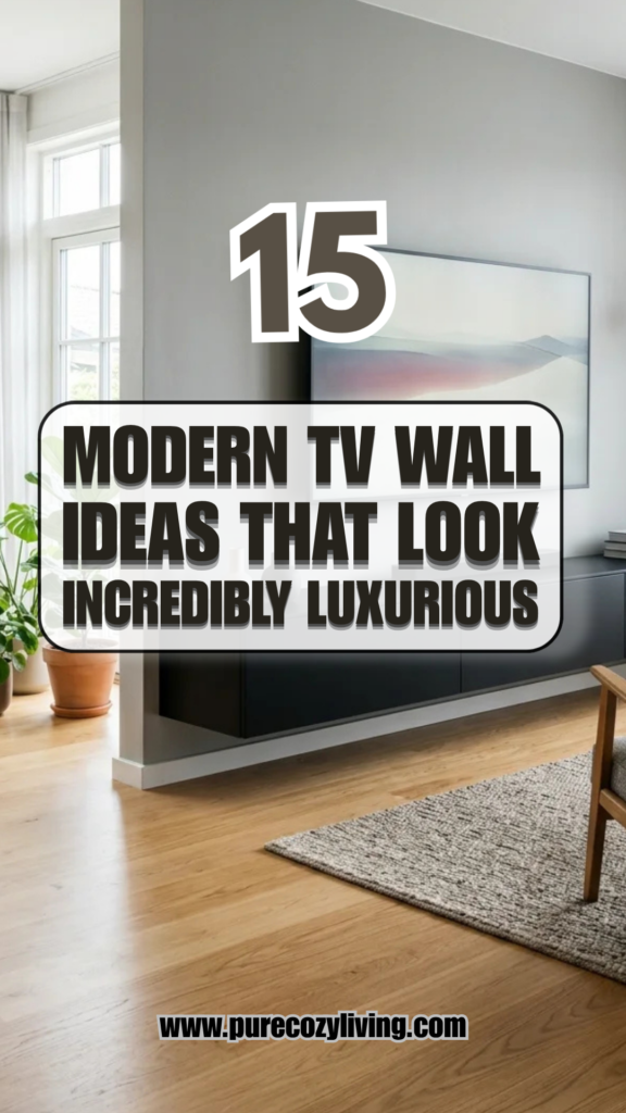 15 Modern TV Wall Ideas That Look Incredibly Luxurious