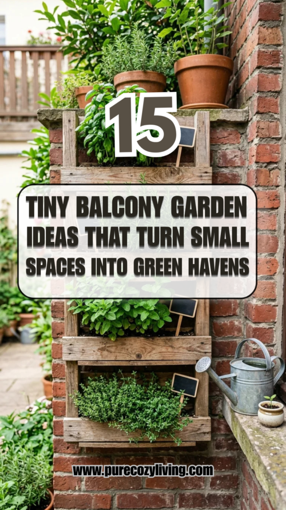 15 Tiny Balcony Garden Ideas That Turn Small Spaces Into Green Havens